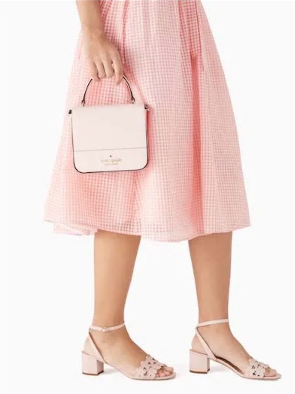 Kate Spade Staci Small Square Crossbody Purse, Light Pink - Picture 8 of 8